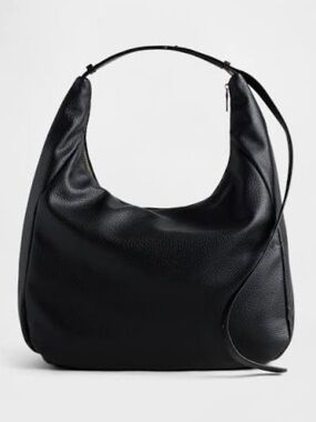 GAP Vegan Black Pebbled Hobo Bag